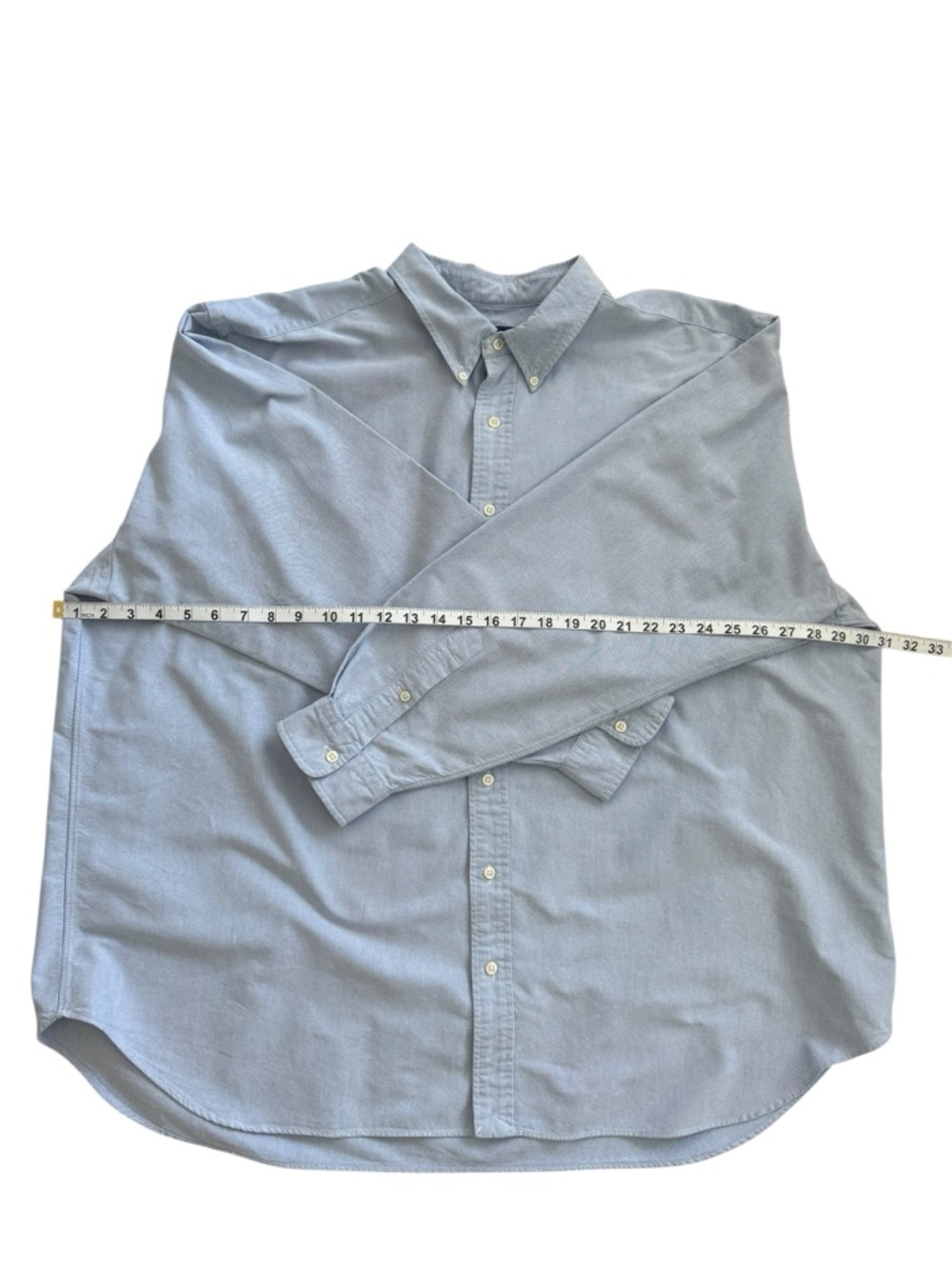 Polo by Ralph Lauren Mens Light Blue Long-Sleeve Button-Down Oxford Shirt Sz 3XB - Picture 9 of 12